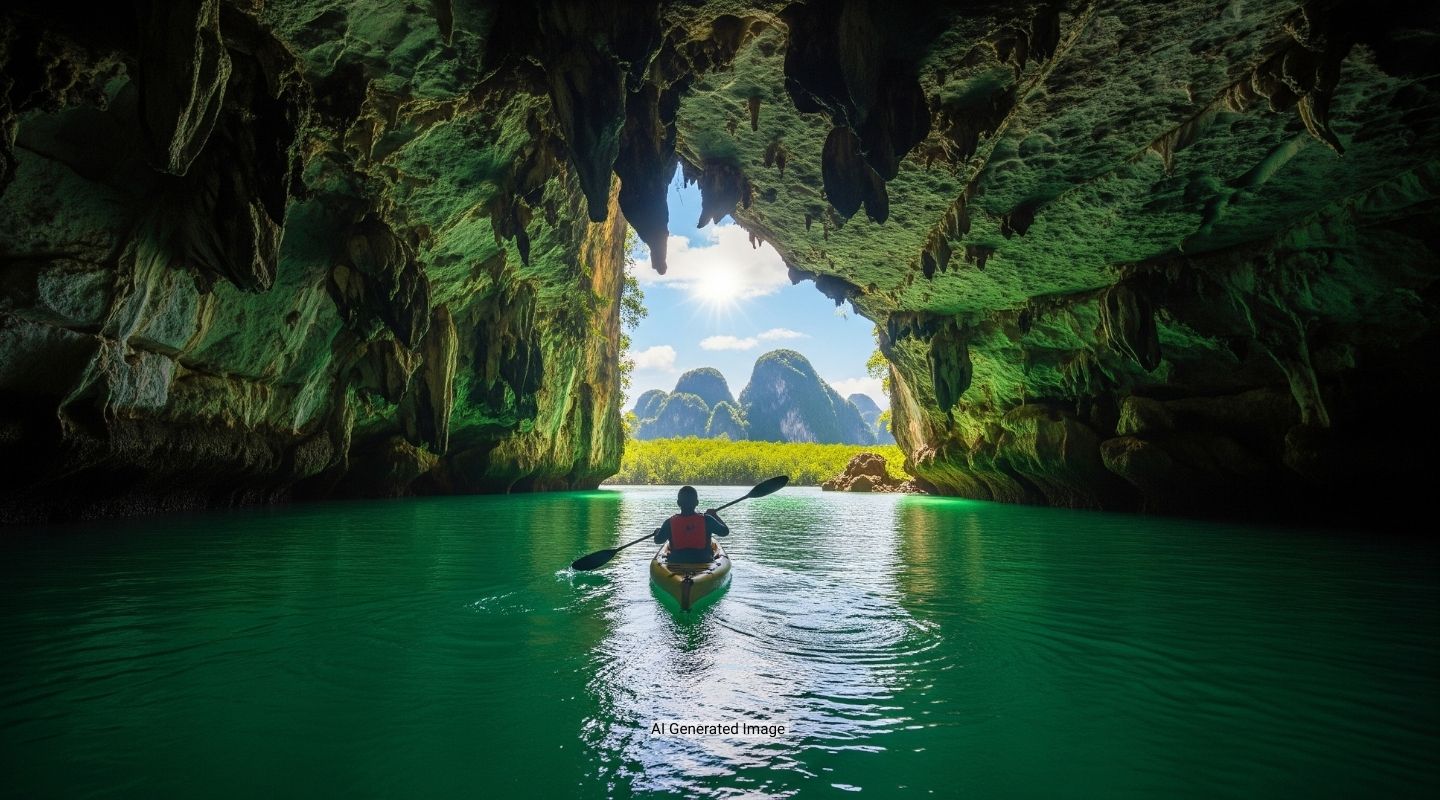 Sea Cave Kayaking at Tham Lod (Krabi)