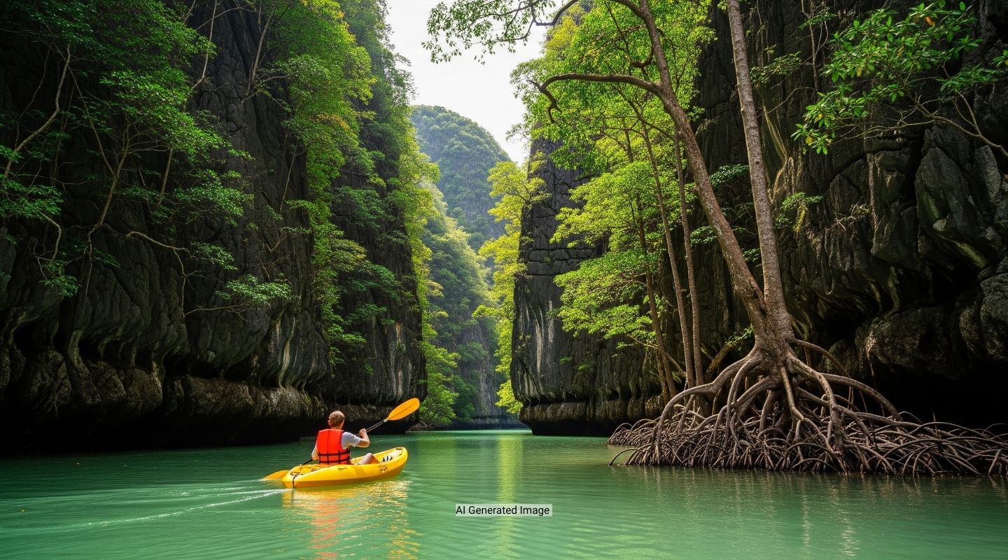 Ao Thalane Mangrove Kayaking in Krabi